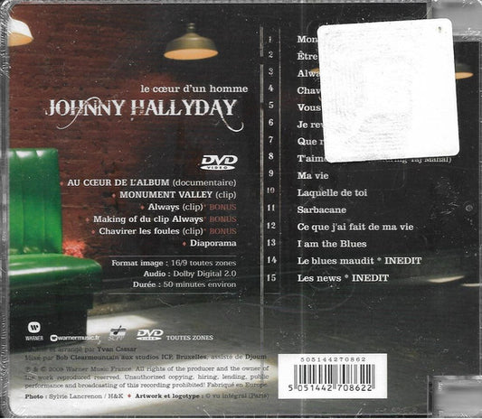Johnny Hallyday : Le Cœur D'un Homme (CD, Album + DVD-V)