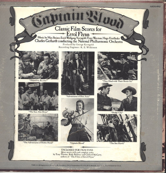 Charles Gerhardt, National Philharmonic Orchestra : Captain Blood — Classic Film Scores For Errol Flynn (LP, Album, Quad)