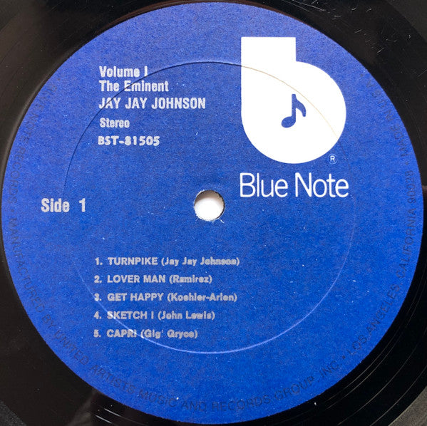 J.J. Johnson : The Eminent Jay Jay Johnson Volume 1 (LP, Comp, RE)