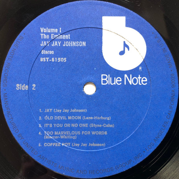 J.J. Johnson : The Eminent Jay Jay Johnson Volume 1 (LP, Comp, RE)