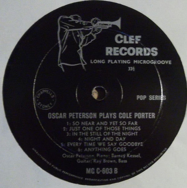 Oscar Peterson : Oscar Peterson Plays Cole Porter (LP, Album, Mono)