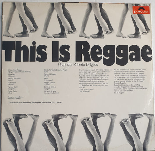 Roberto Delgado & His Orchestra : This Is Reggae (LP, Album)