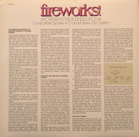 Various : Fireworks! JVC Presents The Spectacular Sounds of CD-4 (LP, Comp, Quad)