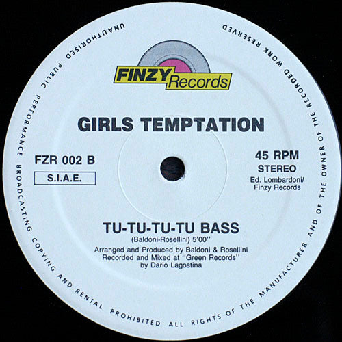 Girls Temptation : Come Back Baby (12")