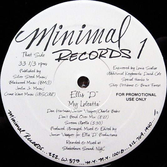 Ellis "D"* : My Loleatta (12", Promo)