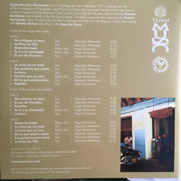 Alejandro Enis Almenares : Casa De Trova - Cuba 50's (2xLP, Album)
