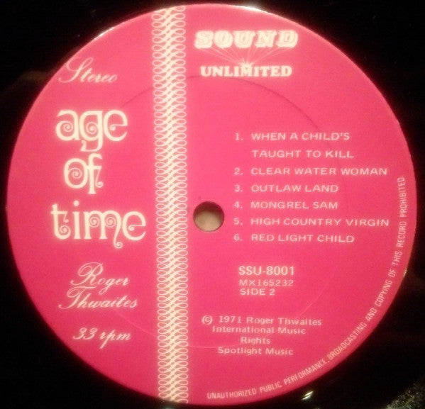 Roger Thwaites : Age Of Time (LP, Album)