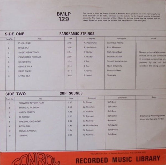 Various : Panoramic Strings - Soft Sounds (LP)