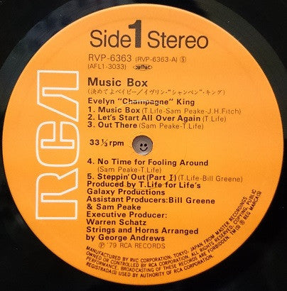Evelyn "Champagne" King* : Music Box (LP, Album)