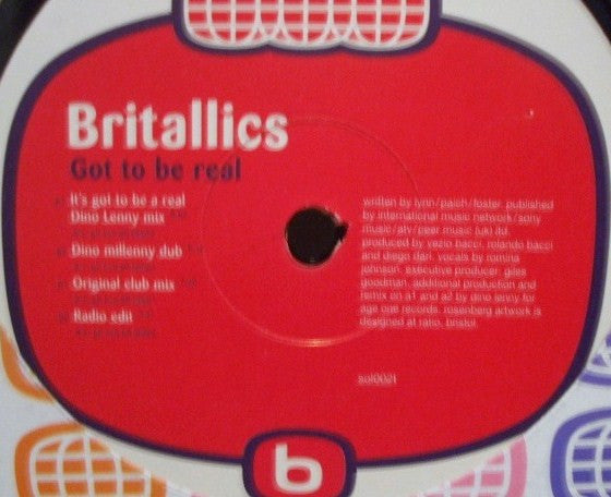 Britalics : Got To Be Real (12")