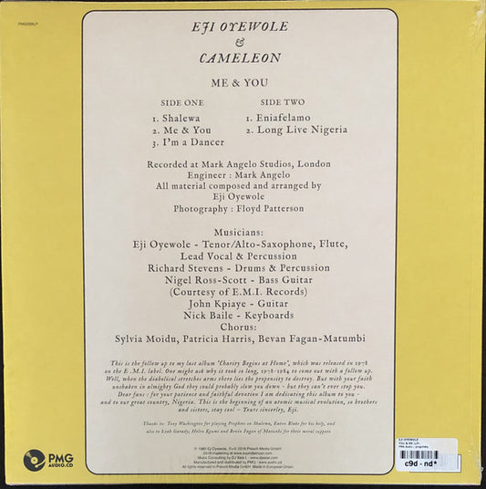 Eji Oyewole : Me & You (LP, Album, RE)