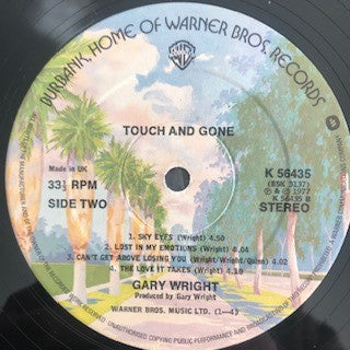 Gary Wright : Touch And Gone (LP, Gat)