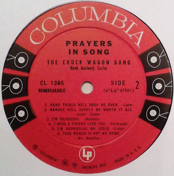 Chuck Wagon Gang : Prayers In Song (LP, Mono)