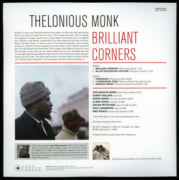 Thelonious Monk : Brilliant Corners (LP, Album, Dlx, Ltd, RE, 180)