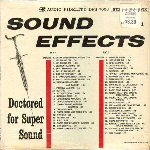 No Artist : Library Of Sound Effects (4xLP + Box)