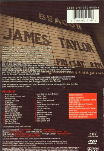 James Taylor (2) : Live At The Beacon Theatre (DVD-V, Multichannel, PAL, 5.1)