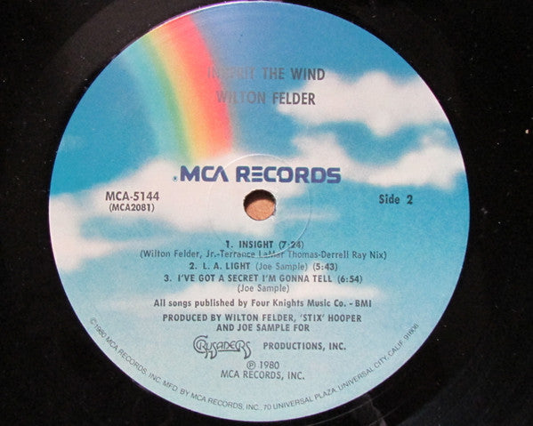 Wilton Felder : Inherit The Wind (LP, Album, Gat)