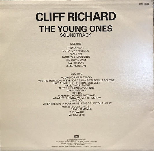 Cliff Richard & The Shadows : The Young Ones (LP, Album, RE)