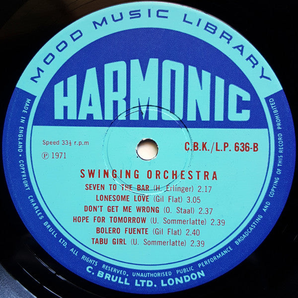 Various : Swinging Orchestra (LP)