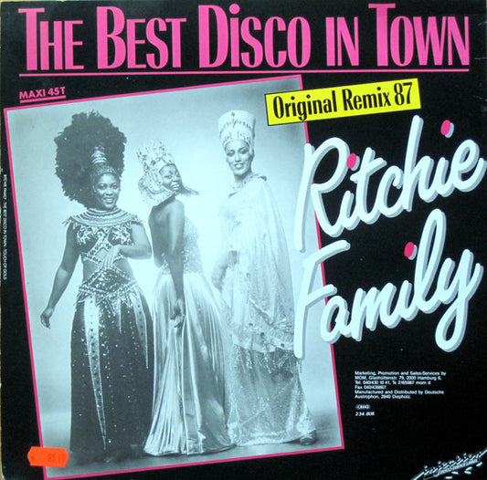 The Ritchie Family : The Best Disco In Town (12", Maxi)