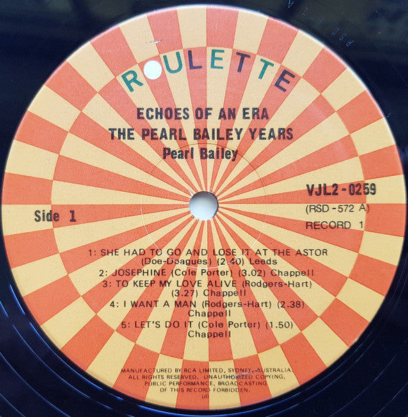 Pearl Bailey : The Pearl Bailey Years (2xLP, Comp)