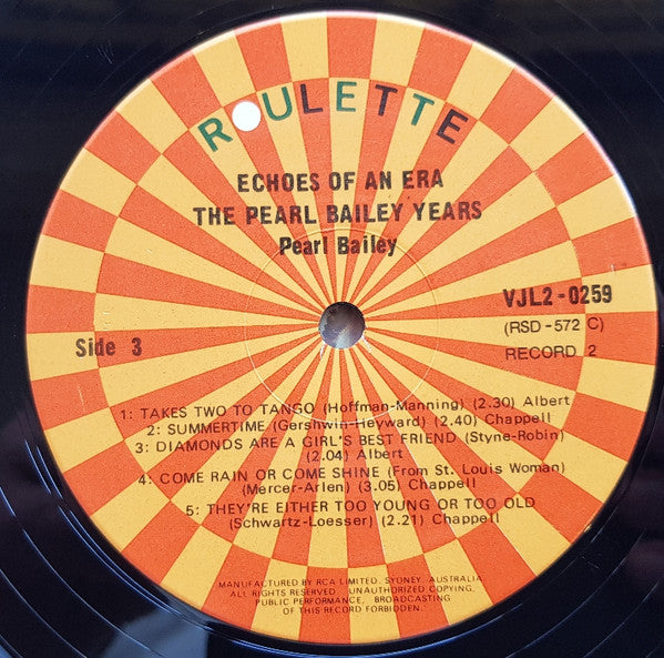 Pearl Bailey : The Pearl Bailey Years (2xLP, Comp)