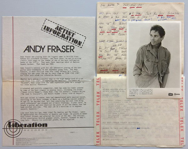 Andy Fraser : Fine Fine Line (LP, Album)