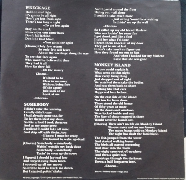 The J. Geils Band : Monkey Island (LP, Album, Gat)