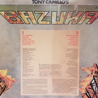 Tony Camillo's Bazuka : Bazuka (LP, Album)
