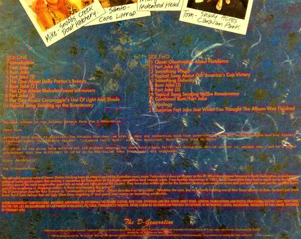 The D-Generation : The Satanic Sketches (LP, Album)