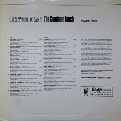 Benny Goodman : The Goodman Touch (LP, Comp, Mono)