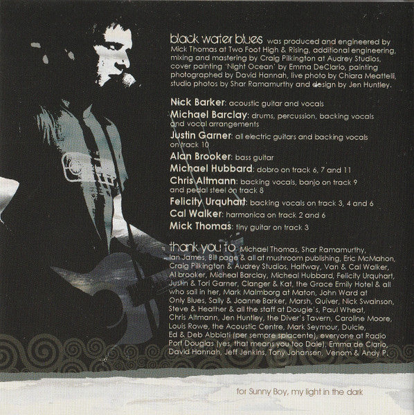 Nick Barker (2) : Black Water Blues (CD, Album)