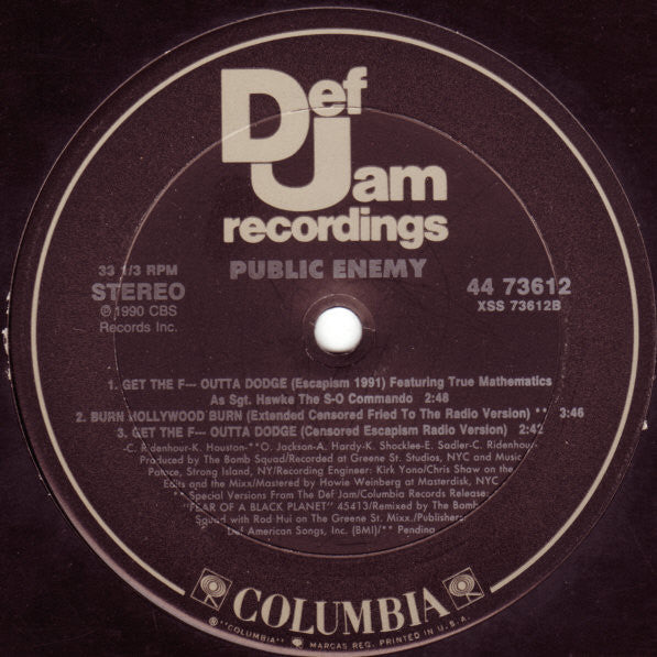Public Enemy : Can't Do Nuttin' For Ya Man (12")