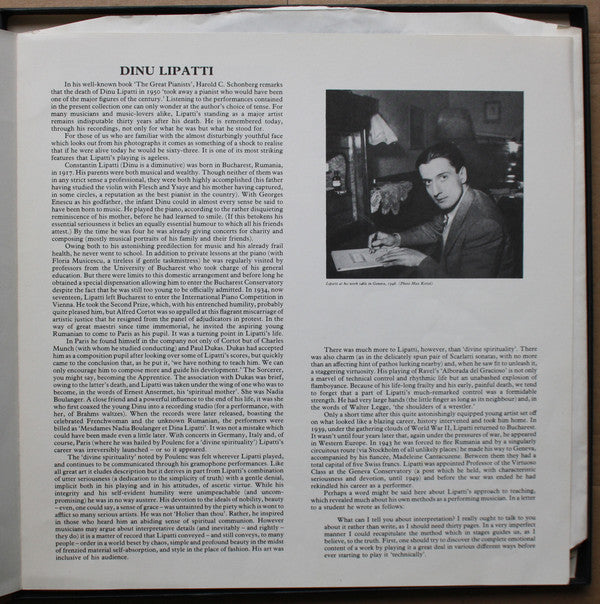 Dinu Lipatti : The Art Of Dinu Lipatti (4xLP, Comp, Mono + Box)