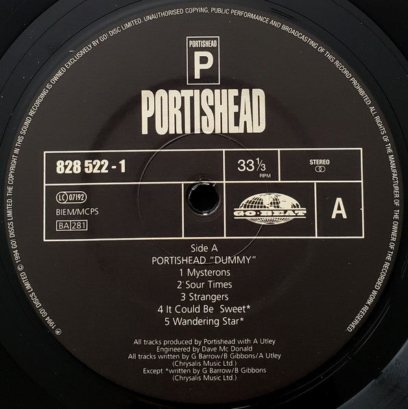 Portishead : Dummy (LP, Album, RE, 180)