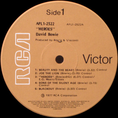 David Bowie : "Heroes" (LP, Album)