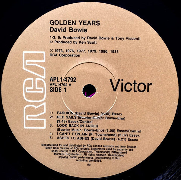 David Bowie : Golden Years (LP, Comp, RM)