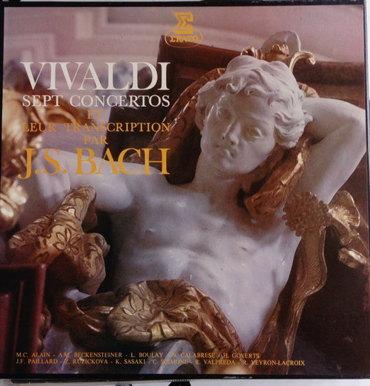 Antonio Vivaldi : Vivaldi Sept Concertos Et Leur Transcription Par J.S.Bach (LP, Album, 3*L)