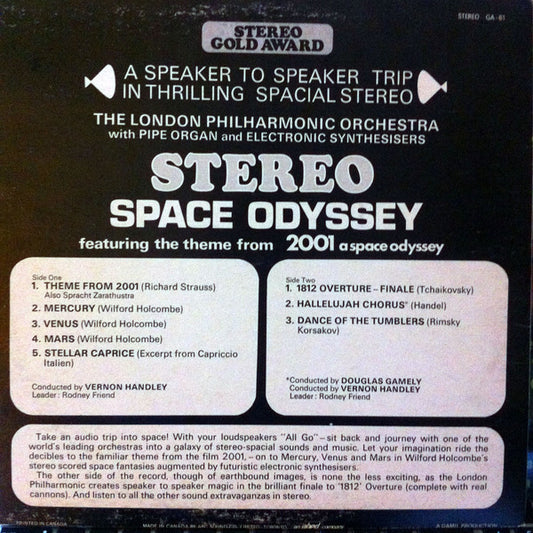 London Philharmonic Orchestra : A Sound Spectacular Stereo Space Odyssey (LP)