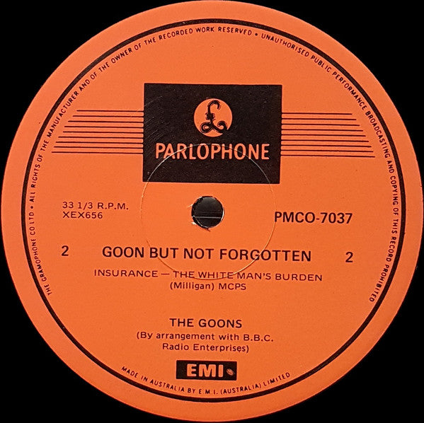The Goons : Goon .. But Not Forgotten (LP, Mono, RE)