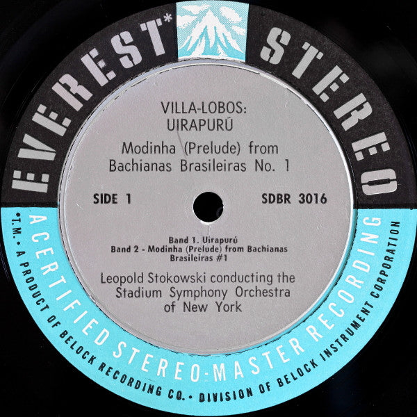 Villa-Lobos* / Prokofiev* - Stokowski* Conducting The Stadium Symphony Orchestra Of New York : Uirapurú + Modinha (From Bachianas Brasileiras No. 1)  / Cinderella (Ballet Suite) (LP, Album, Sil)