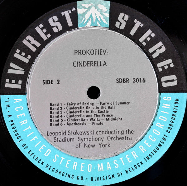 Villa-Lobos* / Prokofiev* - Stokowski* Conducting The Stadium Symphony Orchestra Of New York : Uirapurú + Modinha (From Bachianas Brasileiras No. 1)  / Cinderella (Ballet Suite) (LP, Album, Sil)