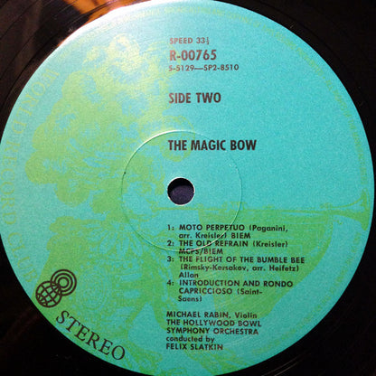 Michael Rabin : The Magic Bow (LP, Album, Club, RE)