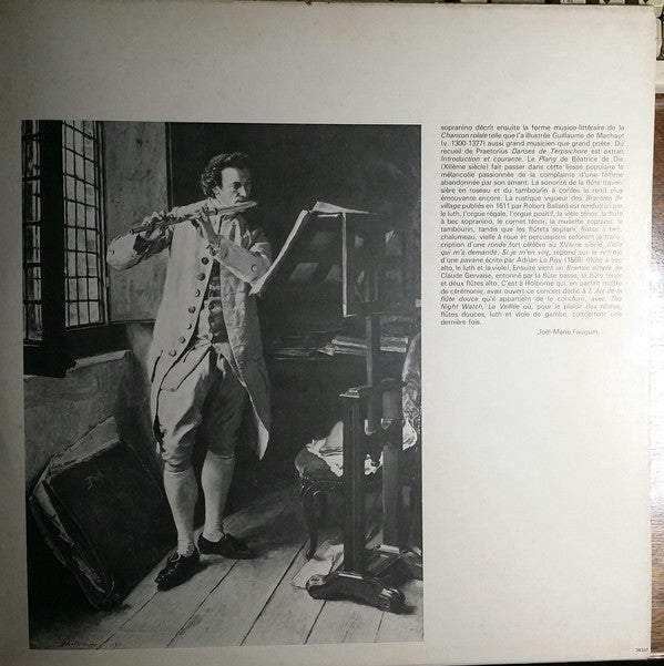 Ars Antiqua De Paris, Les Musiciens De Provence, Les Eleves De La Classe D'Instruments Anciens De La Schola Cantorum, The Praetorius Consort, Jean-Claude Veilhan, Marie-Françoise Bloch, Guy Robert : L'Art De La Flûte Douce Et De La Flûte Traversière Ancienne (LP, Gat)