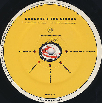 Erasure : The Circus (LP, Album, Adr)