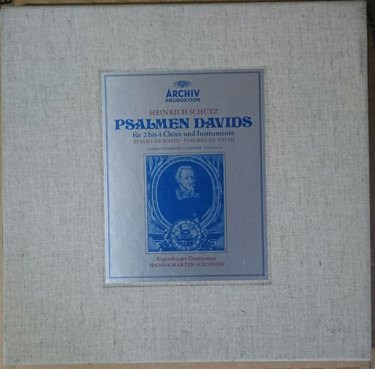 Heinrich Schütz / Hanns-Martin Schneidt, Regensburger Domspatzen : Psalmen Davids Für 2 Bis 4 Chöre Und Instrumente - Psalms Of David - Psaumes De David (Gesamtaufnahme - Complete - Integral) (3xLP + Box)