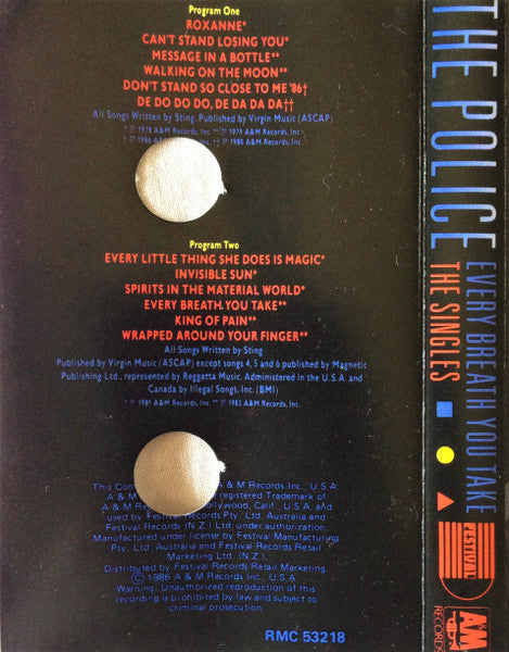 The Police : Every Breath You Take (The Singles) (Cass, Comp, Dol)