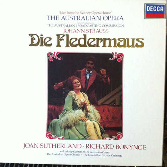 Joan Sutherland, Richard Bonynge : Die Fledermaus - The Australian Opera (2xLP, Album, Box + Box)
