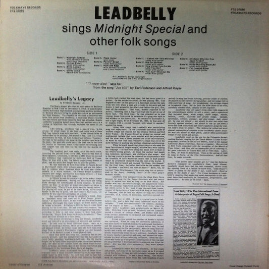 Leadbelly : Midnight Special (LP)