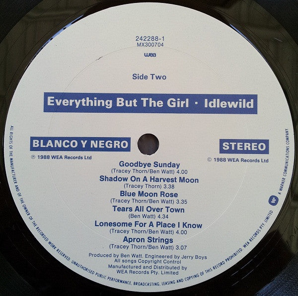 Everything But The Girl : Idlewild (LP, Album)